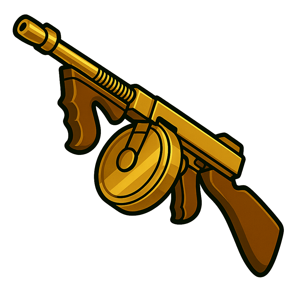 Gold-Plated Tommy Gun