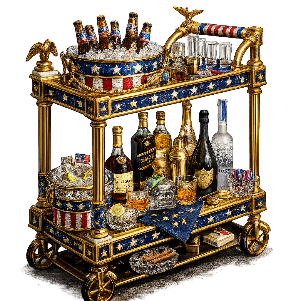 Star-Spangled Bar Cart