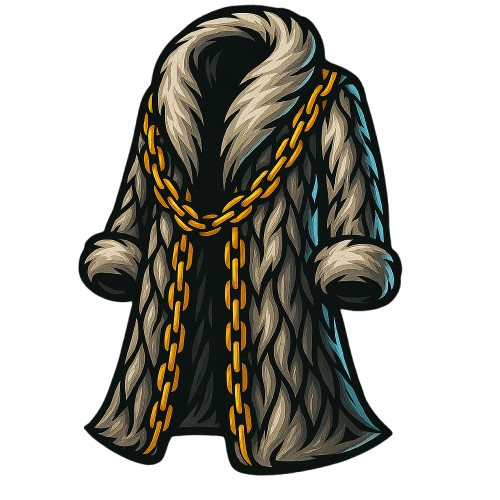 Gold chain mink